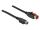 DeLOCK PoweredUSB Kabel Stecker 24 V zu Mini-DIN 3 Pin Stecker 2 m für POS Drucker und Terminals