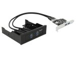 DELOCK FrontPanel 3,5" 2x USB3.0 + PCIe Card (4x USB3.0)