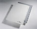 Durable 6511-10 Numerischer Registerindex Polypropylen (PP) Grau