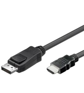 Alcasa HDMI 5m DisplayPort Schwarz