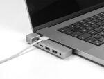 DeLOCK Dockingstation für MacBook Pro / MacBook Air Thunderbolt 4 mit 5K Auflösung / 100 W PD / 10 Gbps Hub / LAN / Audio