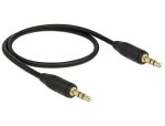 DELOCK Klinkekabel 3,5mm -> 3,5mm St/St 0.50m schwarz