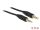 DELOCK Klinkekabel 3,5mm -> 3,5mm St/St 0.50m schwarz