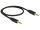 DELOCK Klinkekabel 3,5mm -> 3,5mm St/St 0.50m schwarz