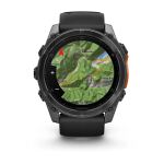 Garmin Fenix 8 3,56 cm (1.4") AMOLED 51 mm Digital 454 x 454 Pixel Touchscreen Grau WLAN GPS