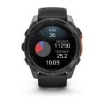 Garmin Fenix 8 3,56 cm (1.4") AMOLED 51 mm Digital 454 x 454 Pixel Touchscreen Grau WLAN GPS