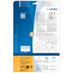 HERMA Etiketten transparent glasklar A4 Ø 40 mm...
