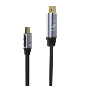 Inca ITCD-20 Videokabel-Adapter 2 m USB Typ-C HDMI Schwarz, Silber