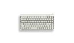 CHERRY G84-4100 Kompakte Kabelgebundene Tastatur, USB/PS2, Hell Grau (QWERTZ - DE)