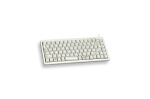 CHERRY G84-4100 Kompakte Kabelgebundene Tastatur, USB/PS2, Hell Grau (QWERTZ - DE)