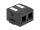 DELOCK Keystone Leergehäuse 2 Port magnetisch. Unterseite sw