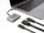 DeLOCK 61071 Videokabel-Adapter 0,1 m USB Typ-C USB Type-C + USB Type-A + HDMI Grau
