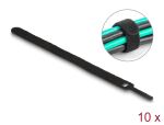 DELOCK Klett-Kabelbinder L 200 x B 12 mm schwarz 10...