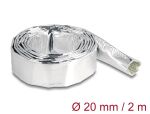 DELOCK Kabelschlauch aus Glasfasergeflecht und Alu 2m x 20mm