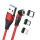RealPower MagneticCharge3 USB Kabel 2 m USB A Rot