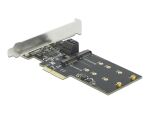 DeLOCK 3 Port SATA und 2 Slot M.2 Key B PCI Express x4...