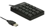 DELOCK Tastatur USB Nummernblock 19 Tasten