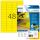 HERMA Labels signalling hard-wearing A4 45,7x21,2 mm yellow strong adhesion film matt weatherpr. 1200 pcs.