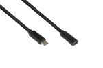 Alcasa 2831-CV005S USB Kabel USB 3.2 Gen 2 (3.1 Gen 2) 0,5 m USB C 10 Gbit/s 100 W Schwarz