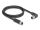 DELOCK M12 Kabel L-kodiert 4 Pin St r. gew. zu Bu PUR 1m sw