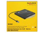 DeLOCK 42604 ODD-Gehäuse 13,3 cm (5.25") SATA III Schwarz