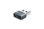 Kabelmeister Adapter USB 2.0 Stecker A an USB-C Buchse, Aluminiumgehäuse, grau, 2er-Set