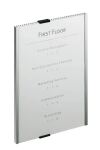 Durable Info Sign Acryl, Aluminium Silber