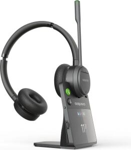 GEQUDIO GC-4 DECT und BT Duales Headset inkl. Basisstation