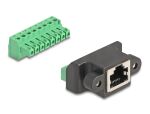 DeLOCK RJ45 Stecker zu Terminalblock Adapter 2 Pin