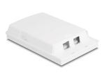 DeLOCK LWL Anschlussdose zur Wandmontage für 2 x SC Simplex oder LC Duplex weiß