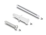 DeLOCK LWL Anschlussdose zur Wandmontage für 2 x SC Simplex oder LC Duplex weiß