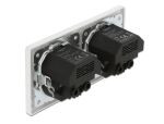 DELOCK Einbausteckdose mit 4 x USB Typ-A Ladeport 2 x 2,8 A