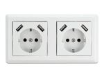 DELOCK Einbausteckdose mit 4 x USB Typ-A Ladeport 2 x 2,8 A