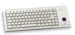 CHERRY G84-4400 TRACKBALL Kabelgebundene Tastatur, PS2, Hell Grau (QWERTZ - DE)