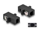 DeLOCK LWL Kupplung MTRJ Buchse zu MTRJ Buchse schwarz
