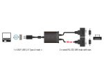 DELOCK USB 2.0 auf 2 x Seriell RS-232 Adapter