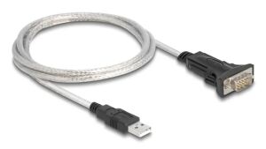 DeLOCK Adapter USB 2.0 Typ-A zu 1 x Seriell RS-422/485 Stecker mit 6 Pin Terminalblock 5 V 1 m