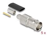 DELOCK BNC Buchse zum Crimpen RG-59 mit Schrumpfschlauch
