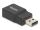 DeLOCK Externe USB Soundkarte mit USB-A Stecker auf 2 x 3,5 mm Klinkenbuchse Plug & Play Audio Adapter schwarz