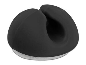 DELOCK Kabelhalter Mini selbstklebend Set 10 Stück schwarz