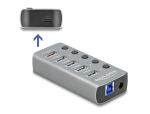 DELOCK HUB USB 3.2Gen1 4Port +Schnellladeport +USB-C PD 3.0