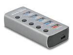 DELOCK HUB USB 3.2Gen1 4Port +Schnellladeport +USB-C PD 3.0