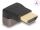 DeLOCK HDMI Adapter Stecker zu Buchse 90° oben gewinkelt 8K 60 Hz grau Metall