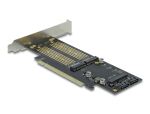 DeLOCK PCI Express x16 Karte zu 1 x M.2 Key B + 1 x NVMe M.2 Key M + 1 x mSATA - Low Profile Formfaktor