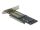 DeLOCK PCI Express x16 Karte zu 1 x M.2 Key B + 1 x NVMe M.2 Key M + 1 x mSATA - Low Profile Formfaktor