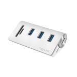 LogiLink CR0045 Schnittstellen-Hub USB 3.2 Gen 1 (3.1 Gen 1) Type-A 5000 Mbit/s Silber