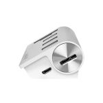 LogiLink CR0045 Schnittstellen-Hub USB 3.2 Gen 1 (3.1 Gen 1) Type-A 5000 Mbit/s Silber