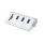 LogiLink CR0045 Schnittstellen-Hub USB 3.2 Gen 1 (3.1 Gen 1) Type-A 5000 Mbit/s Silber