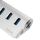 LogiLink CR0045 Schnittstellen-Hub USB 3.2 Gen 1 (3.1 Gen 1) Type-A 5000 Mbit/s Silber