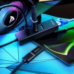 Sharkoon 4044951037575 laptop-dockingstation & portreplikator Kabellos USB 3.2 Gen 1 (3.1 Gen 1) Type-C Schwarz